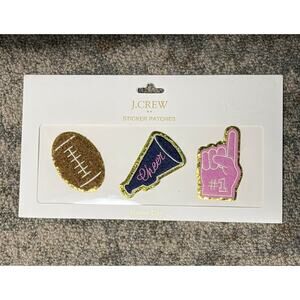 J Crew Factory Sticker Patches Football Cheer Foam Finger Set of 3 #CA942 $24.50